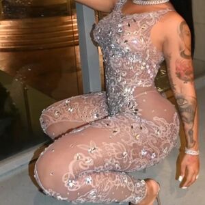 Alglist lace me jumpsuit